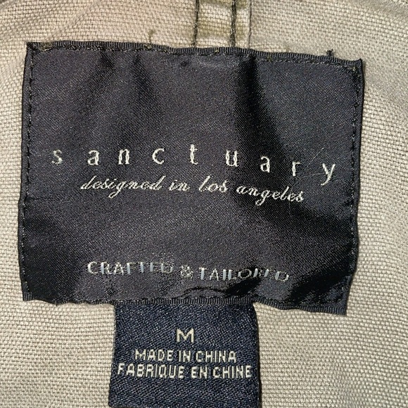 Sanctuary Anthropologie Camouflage Cropped Button Jacket Military Size Medium - Picture 4 of 8